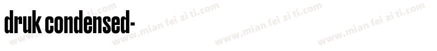druk condensed字体转换